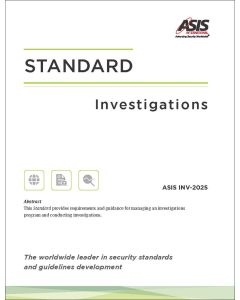 Investigations Standard (ASIS INV-2025)