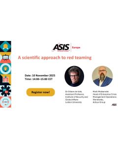 ASIS Europe Webinar - A scientific approach to red teaming