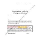 Draft for Review: Organizational Resilience Management System Standard