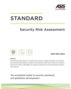 Security Risk Assessment Standard (ASIS SRA-2024) - eBook