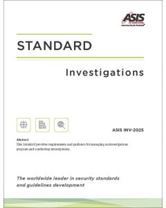 Investigations Standard (ASIS INV-2025)