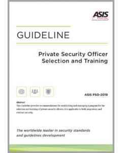 Private Security Officer Selection and Training Guideline (E-Book)