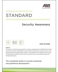Security Awareness Standard (ASIS SA-2020) - eBook